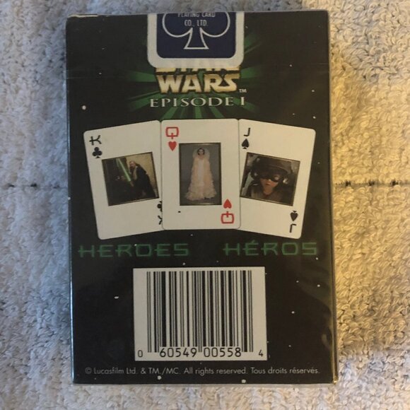 Sealed Star Wars Episode 1 Playing Cards Unopened Canadian Bilingual Set - Picture 3 of 6